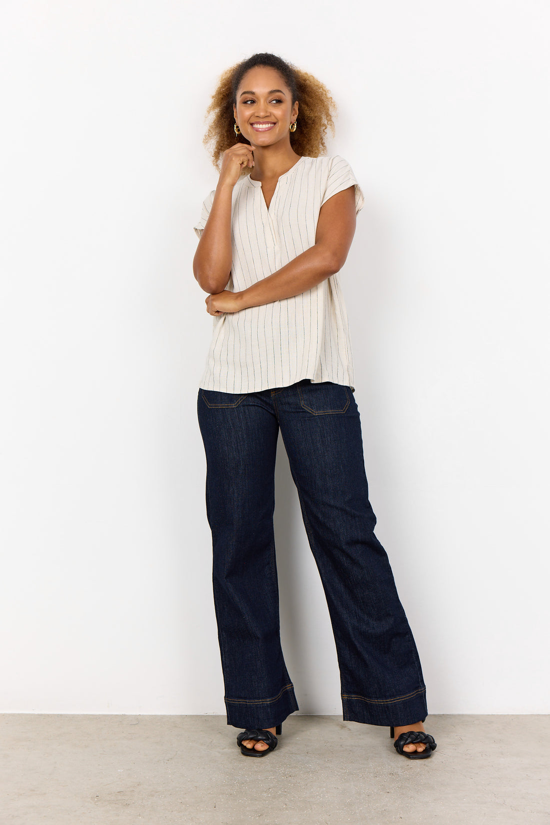 Soya Concept - Blouse POULA 1 - Off white - Boutique Adam &amp; Eve marque canadienne, marque québécoise