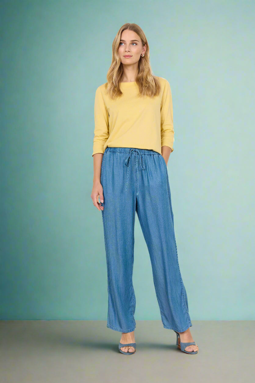 Soya Concept - Pants LIV 53 - Blue - Boutique Adam &amp; Eve marque canadienne, marque québécoise