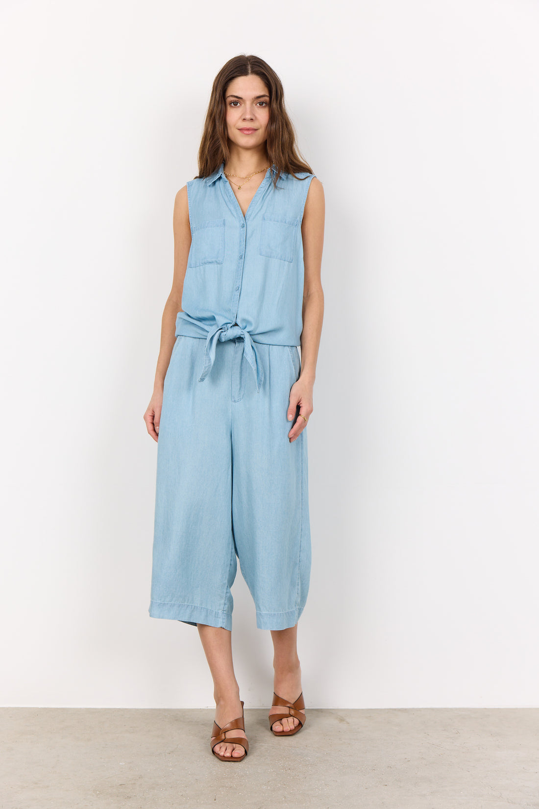 Soya Concept - Blouse LIV 54 - Blue - Boutique Adam &amp; Eve marque canadienne, marque québécoise