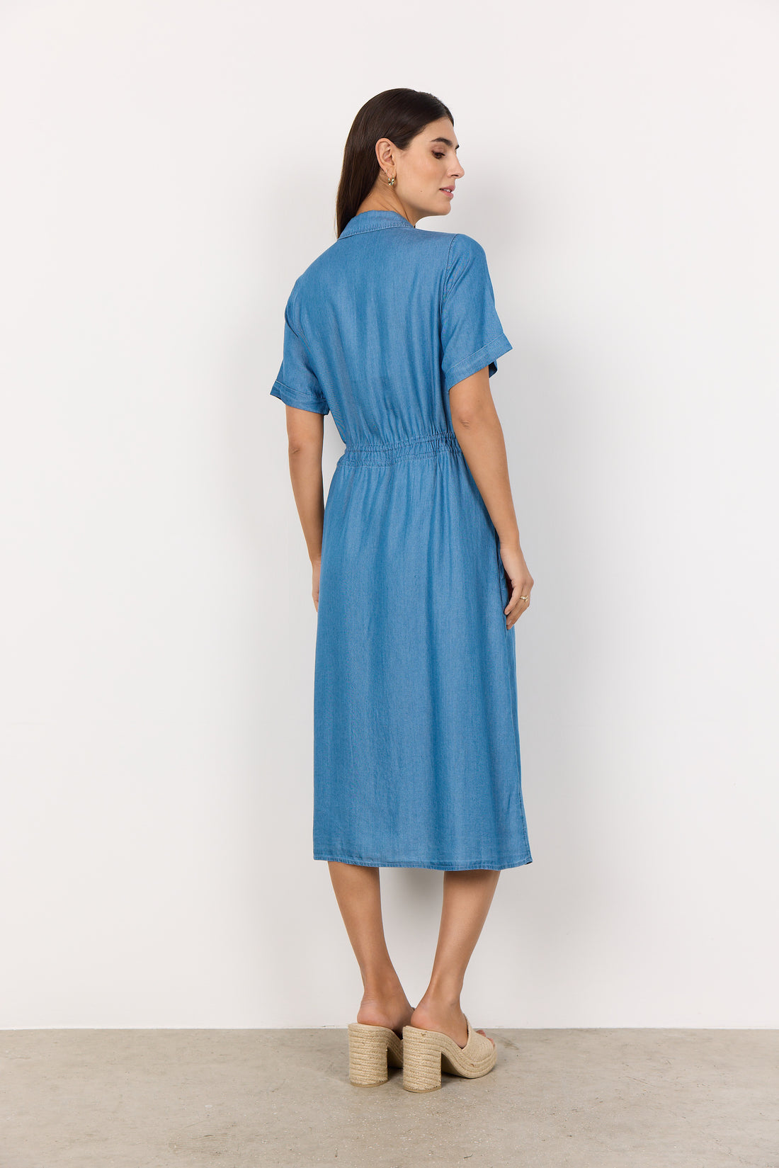 Soya Concept - Dress LIV 57 - Blue - Boutique Adam &amp; Eve marque canadienne, marque québécoise