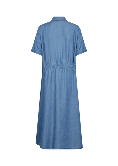 Soya Concept - Dress LIV 57 - Blue - Boutique Adam &amp; Eve marque canadienne, marque québécoise