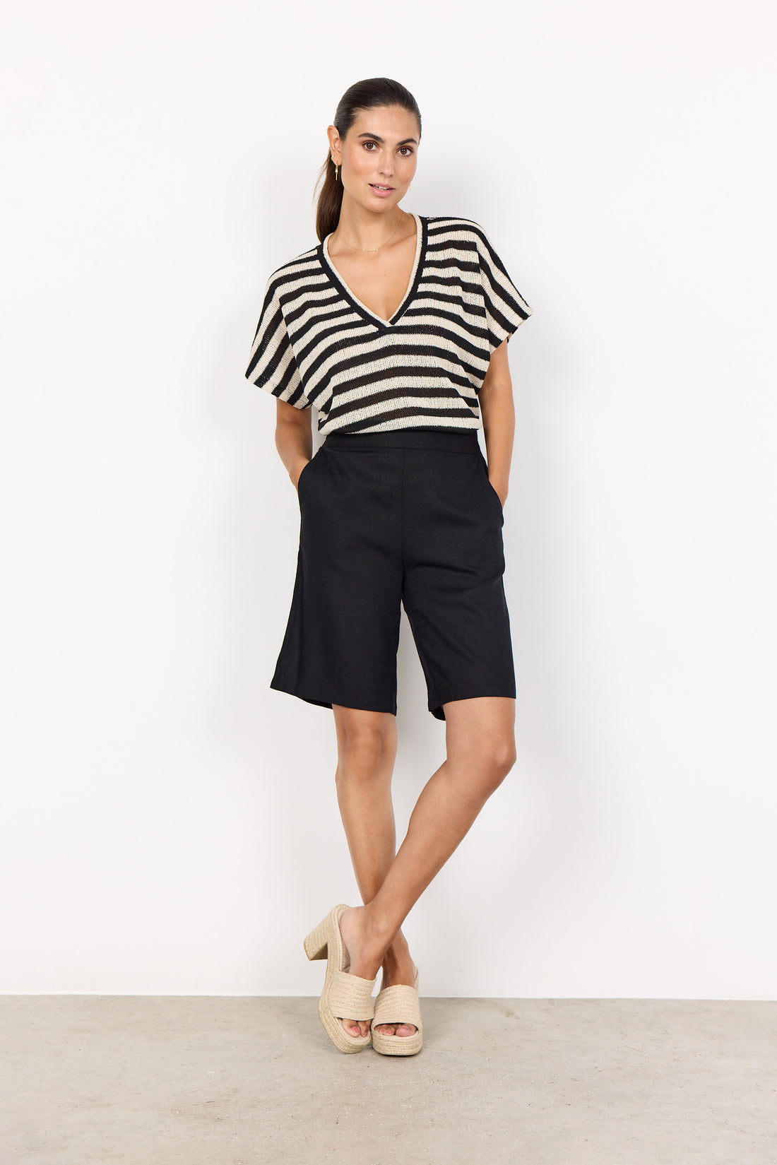 Soya Conpcet - Shorts rozalia-3b- Black - Boutique Adam &amp; Eve marque canadienne, marque québécoise