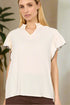 Soya Concept - Blouse RADIA 215 - Off white - Boutique Adam & Eve marque canadienne, marque québécoise
