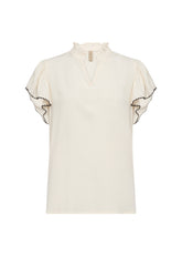 Soya Concept - Blouse RADIA 215 - Off white - Boutique Adam & Eve marque canadienne, marque québécoise