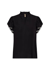 Soya Concept - Blouse RADIA 215 - Black - Boutique Adam & Eve marque canadienne, marque québécoise