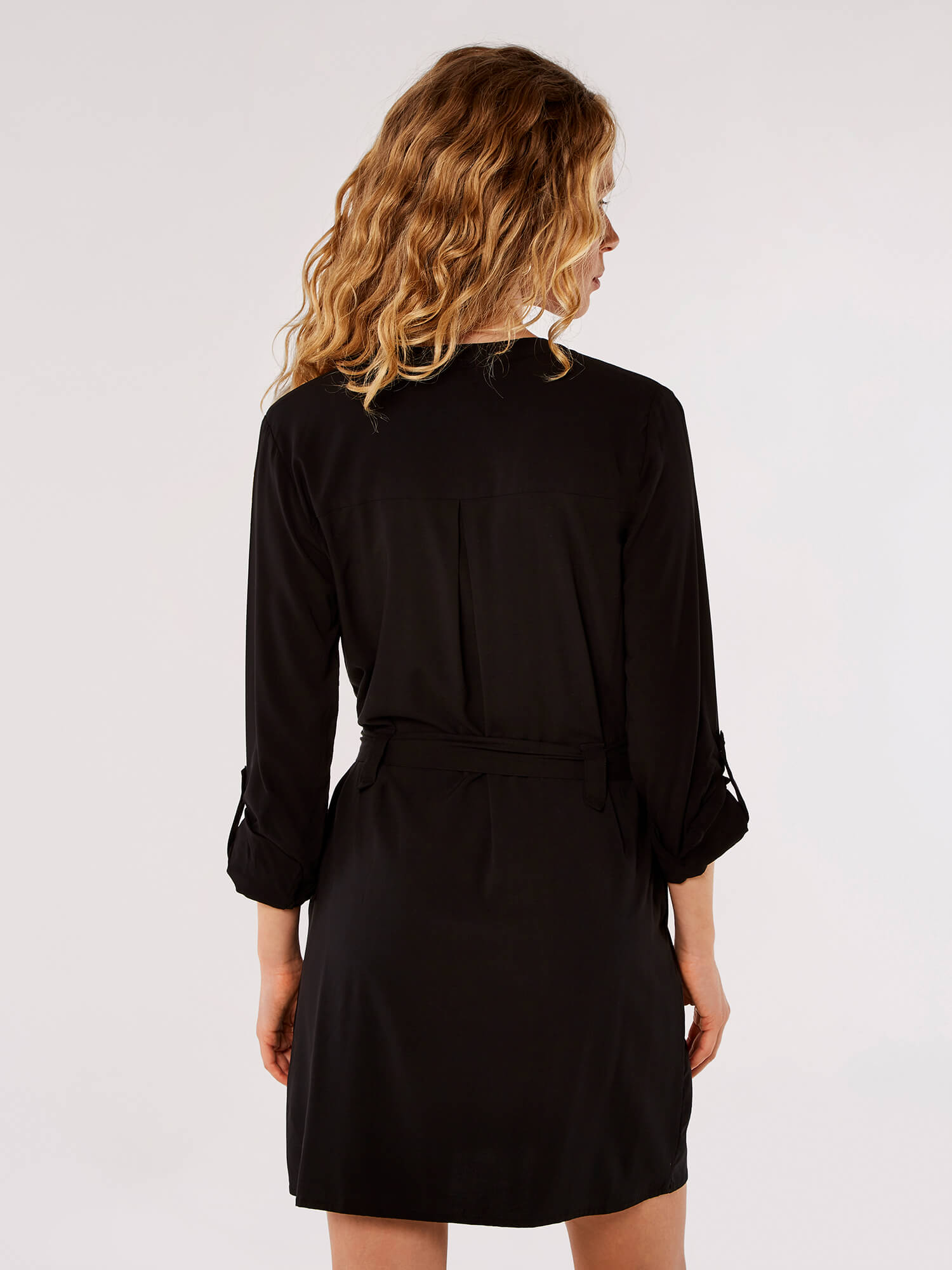 Apricot 780132 black shirt dress
