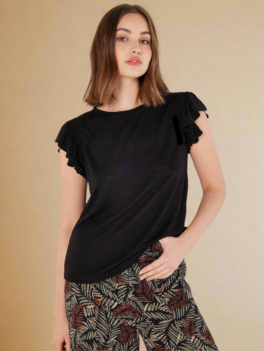 Apricot T-shirt 863842 - Black - Boutique Adam &amp; Eve marque canadienne, marque québécoise