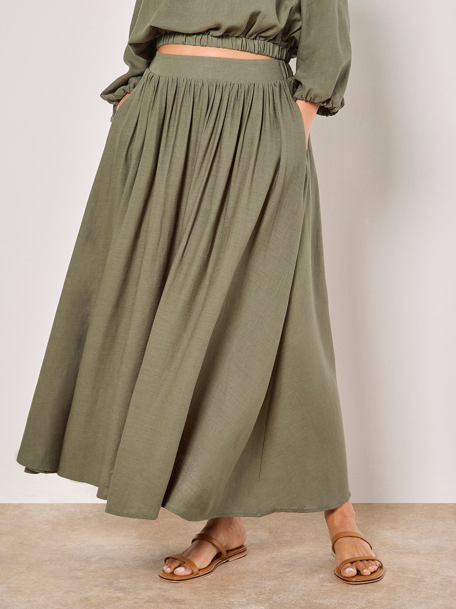 Apricot - Skirt 942226 - Khaki - Boutique Adam &amp; Eve marque canadienne, marque québécoise