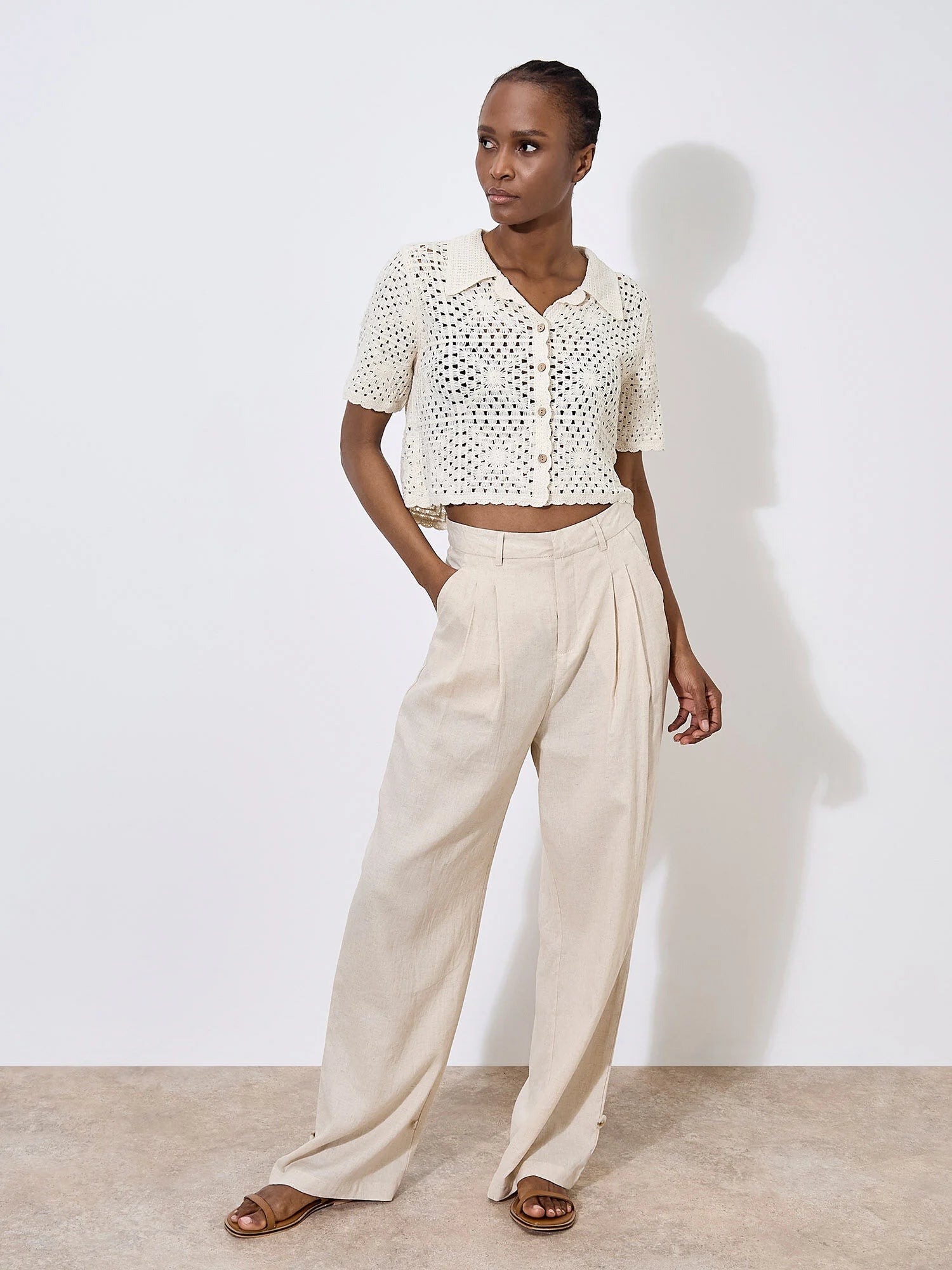 Apricot - Cardigan 944299 - Off white- Boutique Adam &amp; Eve marque canadienne, marque québécoise