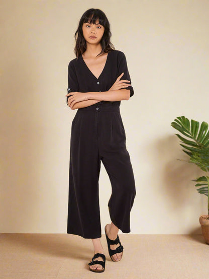 Apricot - Jumpsuit 946415 - Black - Boutique Adam &amp; Eve marque canadienne, marque québécoise