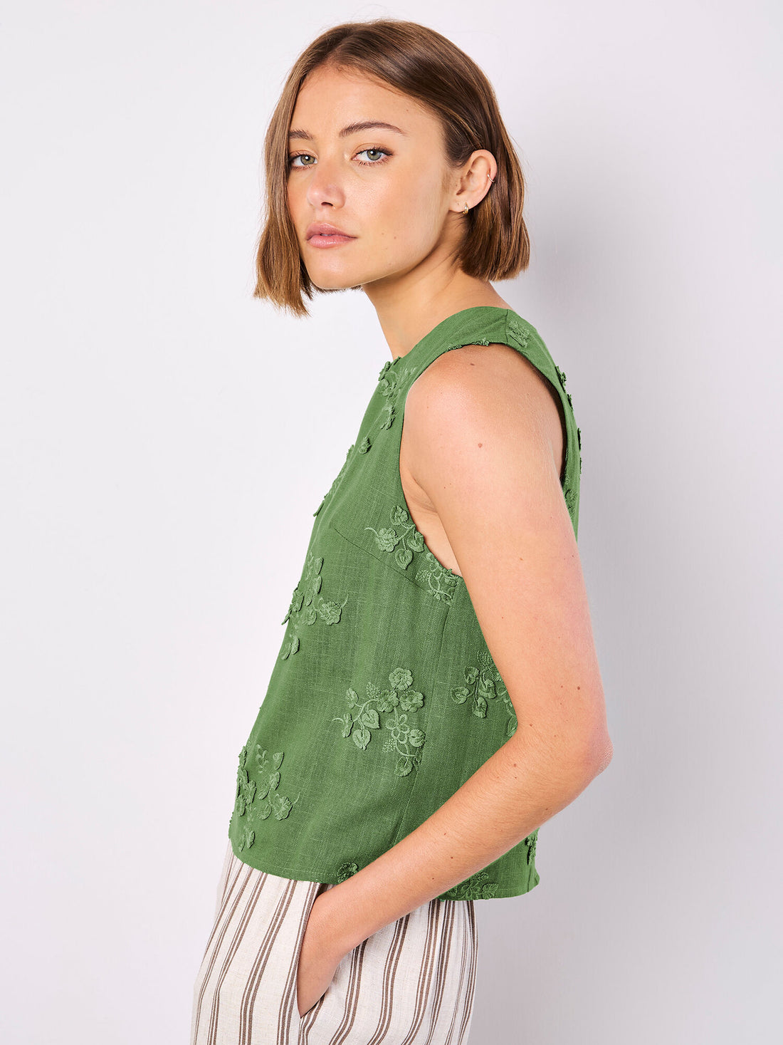 Apricot Top 953390 - Green - Boutique Adam &amp; Eve marque canadienne, marque québécoise