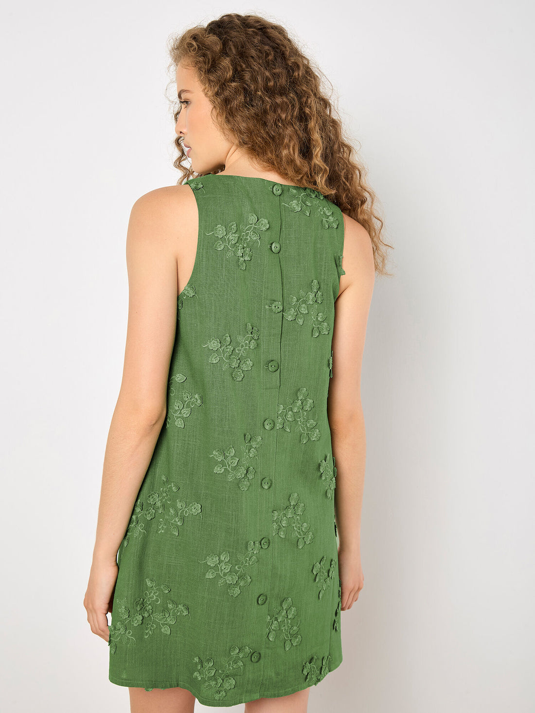 Apricot Dress 953536- Green - Boutique Adam &amp; Eve marque canadienne, marque québécoise