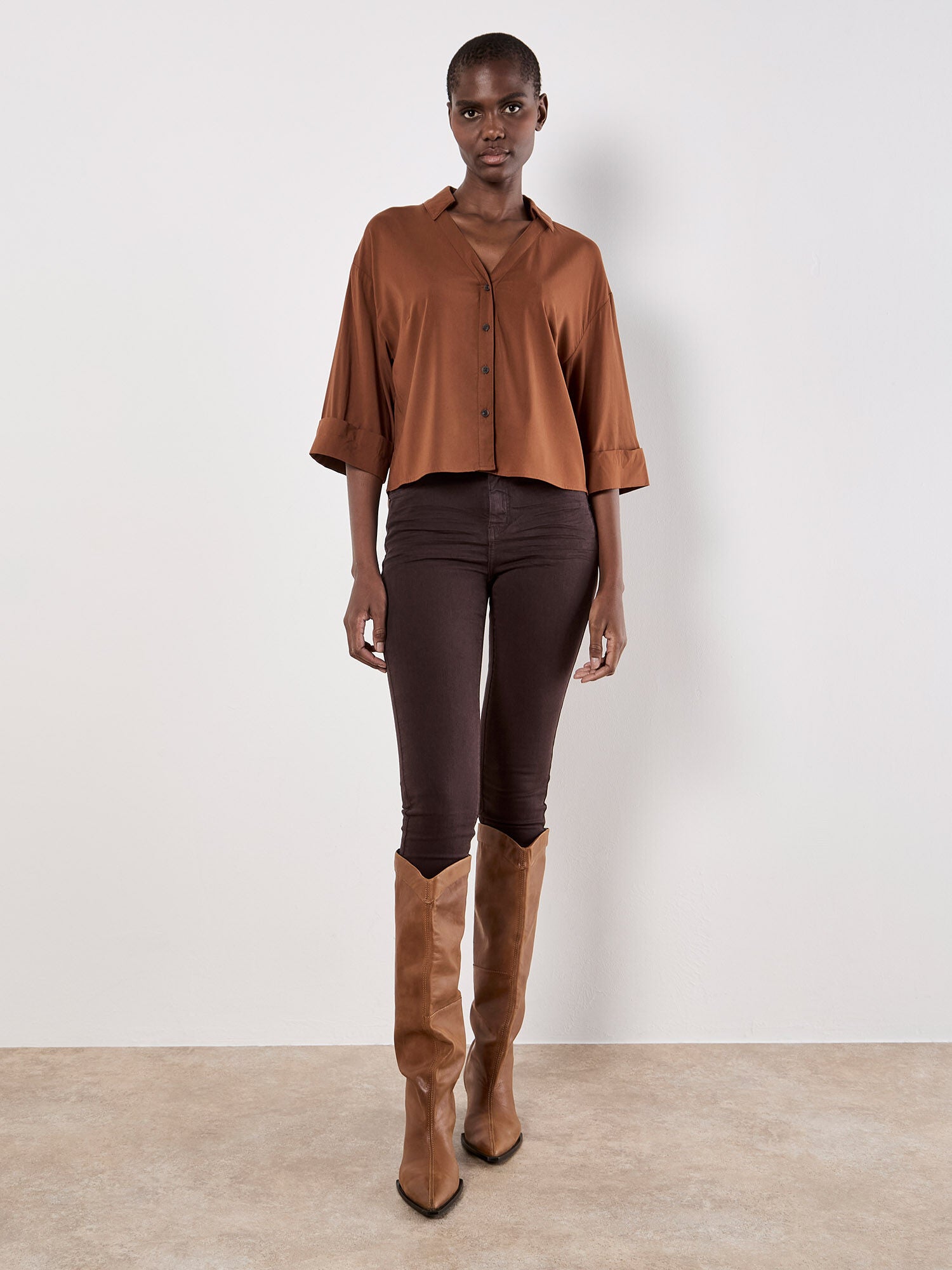 Apricot - Blouse x114337 - Boutique Adam &amp; Eve marque canadienne, marque québécoise