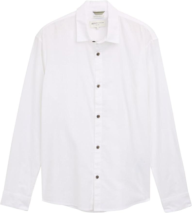 Tom Tailor Shirt 1045186 - White - Boutique Adam &amp; Eve marque canadienne, marque québécoise