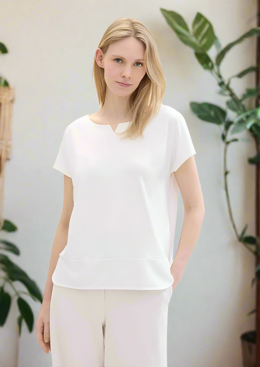 Tom tailor t-shirt 1040547 - White - Boutique Adam & Eve marque canadienne, marque québécoise