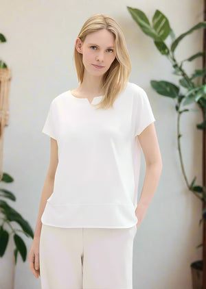 Tom tailor t-shirt 1040547 - White - Boutique Adam & Eve marque canadienne, marque québécoise