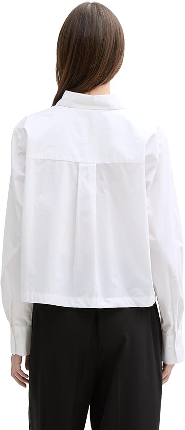 Tom Tailor- Blouse -1045489 - White - Boutique Adam &amp; Eve marque canadienne, marque québécoise