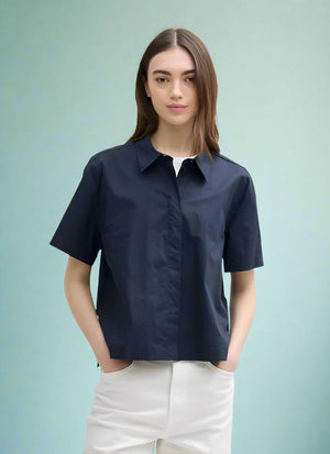Tom Tailor- Blouse -1045489 - Navy - Boutique Adam & Eve marque canadienne, marque québécoise