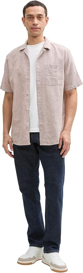 Tom Tailor Shirt 1045106 - Sand - Boutique Adam &amp; Eve marque canadienne, marque québécoise
