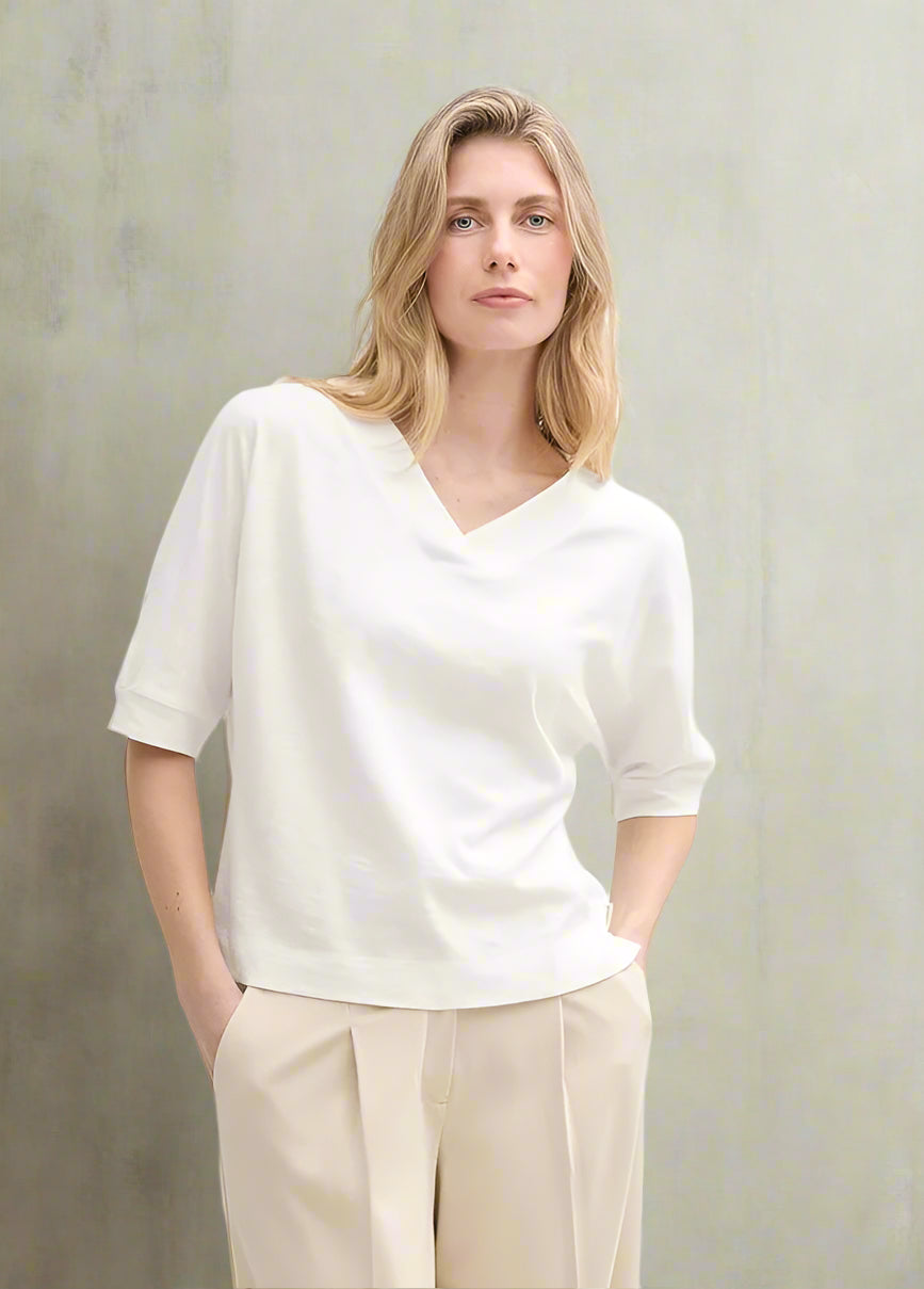 Tom tailor t-shirt 1045567 - White - Boutique Adam &amp; Eve marque canadienne, marque québécoise