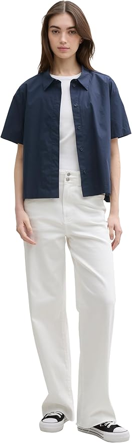 Tom Tailor- Blouse -1045489 - Navy - Boutique Adam &amp; Eve marque canadienne, marque québécoise