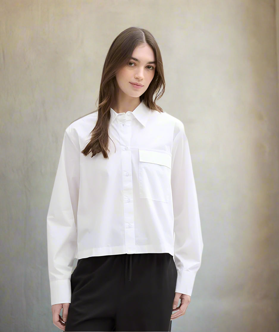 Tom Tailor- Blouse -1045489 - White - Boutique Adam &amp; Eve marque canadienne, marque québécoise