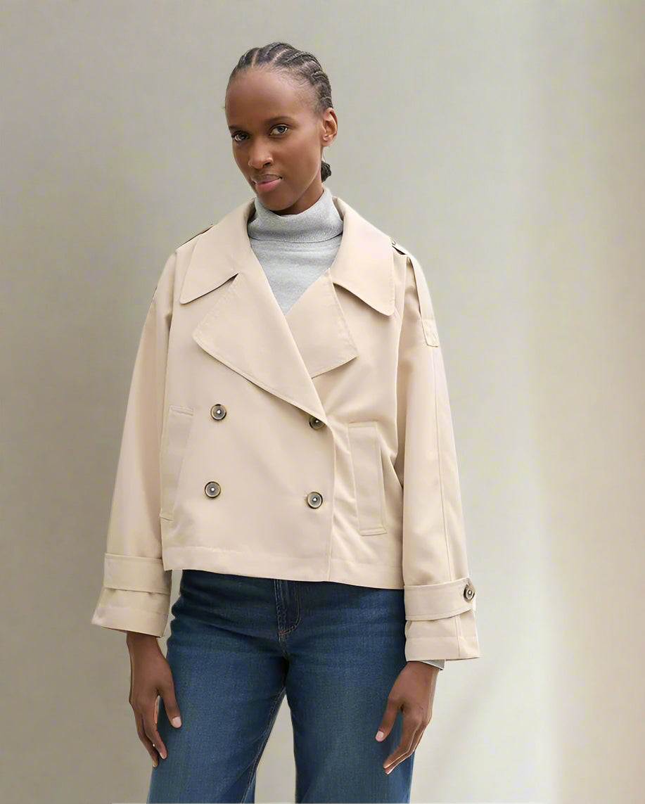 Tom tailor - Trench 1045530 - Sand - Boutique Adam &amp; Eve marque canadienne, marque québécoise