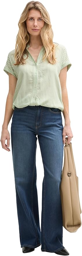 Tom Tailor- Blouse -1045239 - Green - Boutique Adam &amp; Eve marque canadienne, marque québécoise