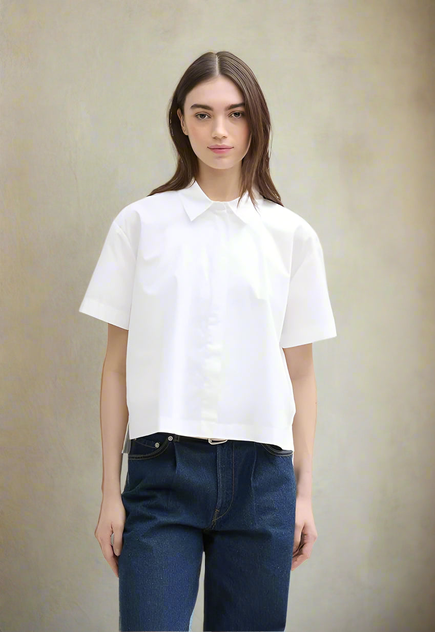 Tom Tailor- Blouse -1045497 - White - Boutique Adam &amp; Eve marque canadienne, marque québécoise