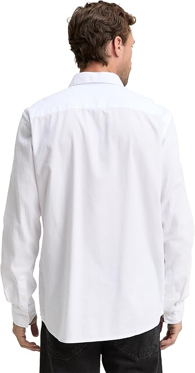 Tom Tailor Shirt 1047342 - White - Boutique Adam &amp; Eve marque canadienne, marque québécoise