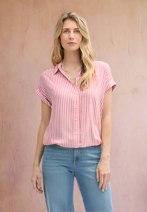 Tom Tailor- Blouse -1045239 - Pink - Boutique Adam & Eve marque canadienne, marque québécoise