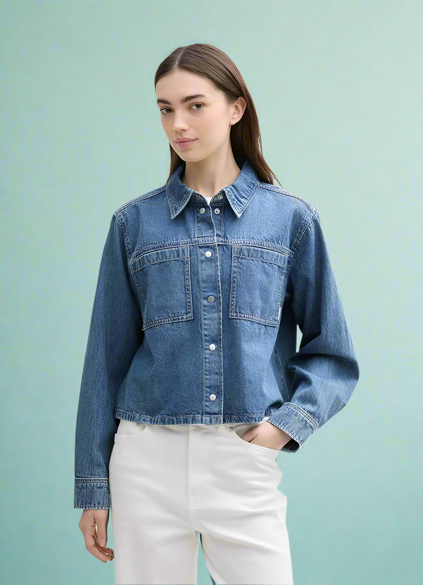 Tom Tailor- Blouse -1045493 - Blue - Boutique Adam &amp; Eve marque canadienne, marque québécoise