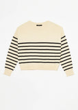 Sweater POLLY STRIPE 9232-Off white