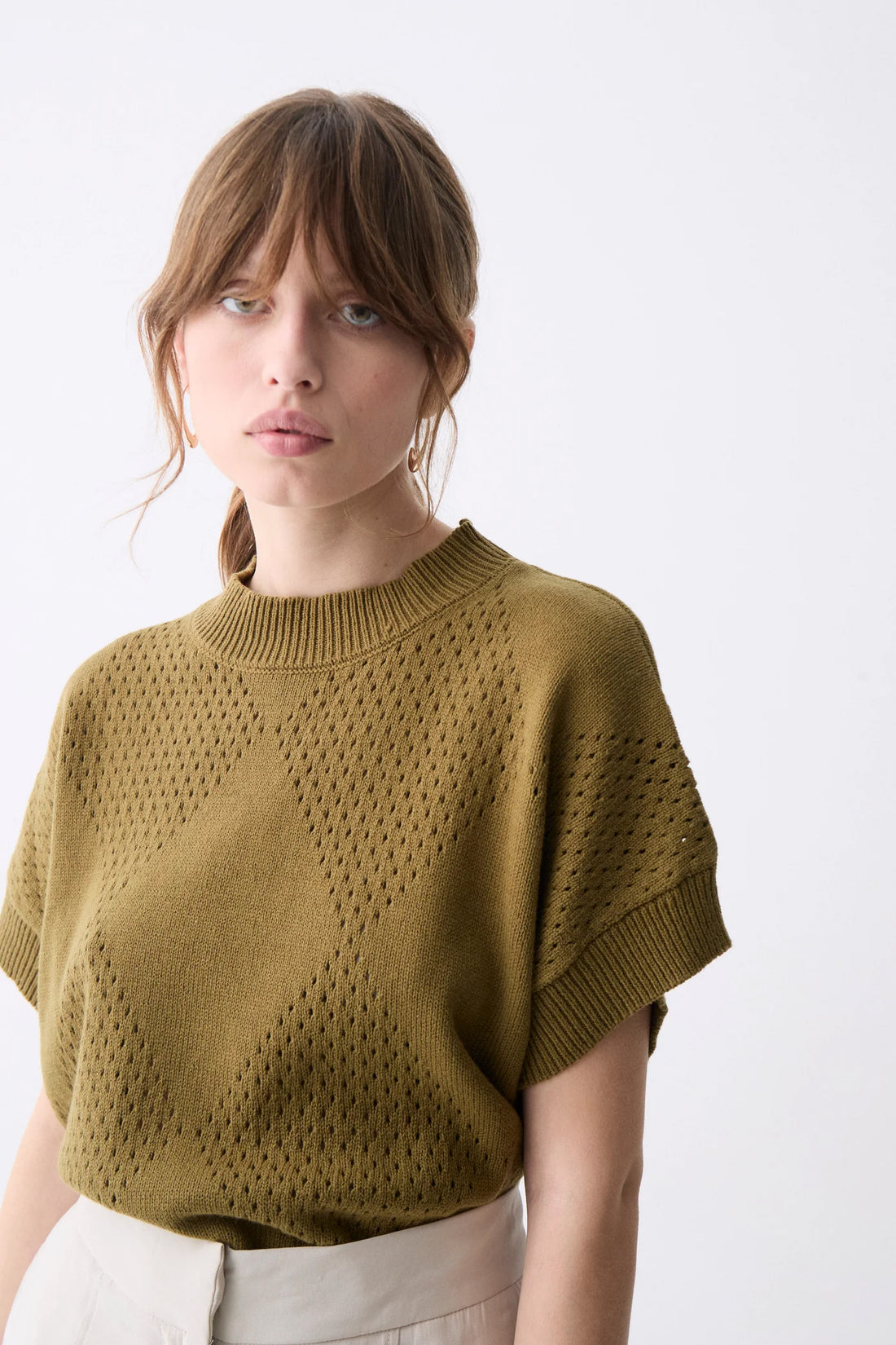 Deluc Top NOVAS - Khaki - Boutique Adam &amp; Eve marque canadienne, marque québécoise