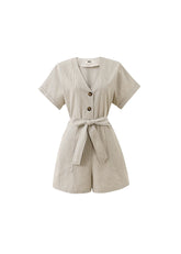 Frnch - Jumpsuit ADILA - Sand - Boutique Adam & Eve marque canadienne, marque québécoise