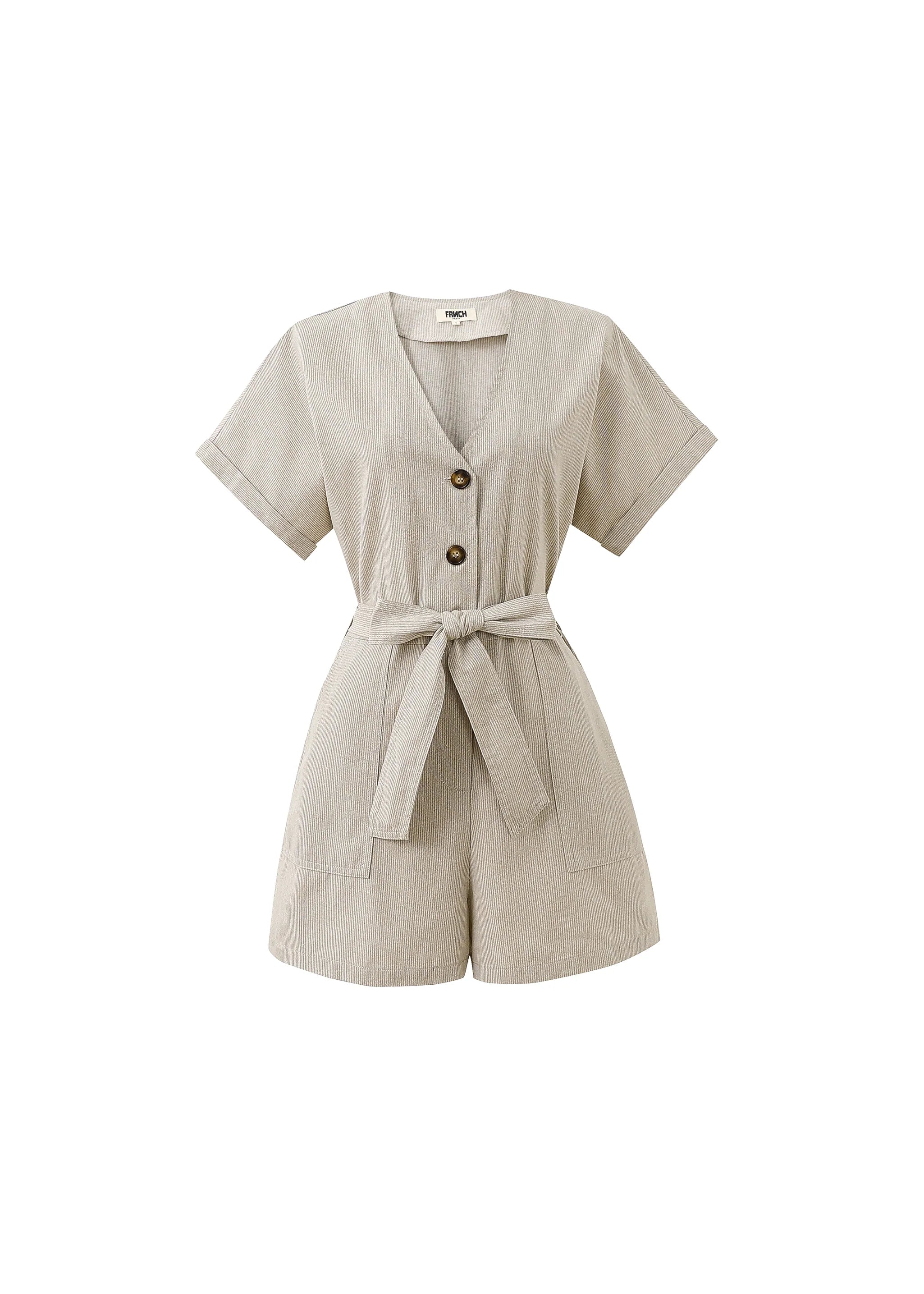 Frnch - Jumpsuit ADILA - Sand - Boutique Adam &amp; Eve marque canadienne, marque québécoise