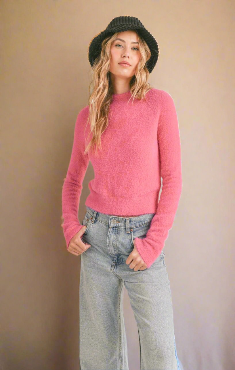 Sadie & Sage Sweater ARI FUZZY AE4417-Pink