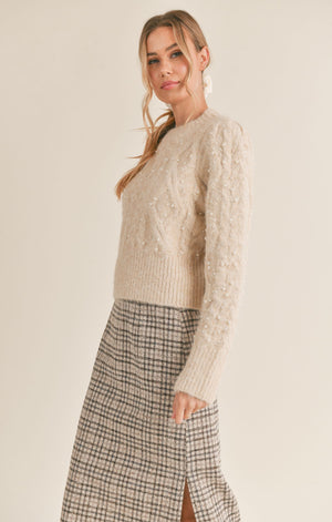 Sadie & Sage Sweater PEARL AE4446-Off white