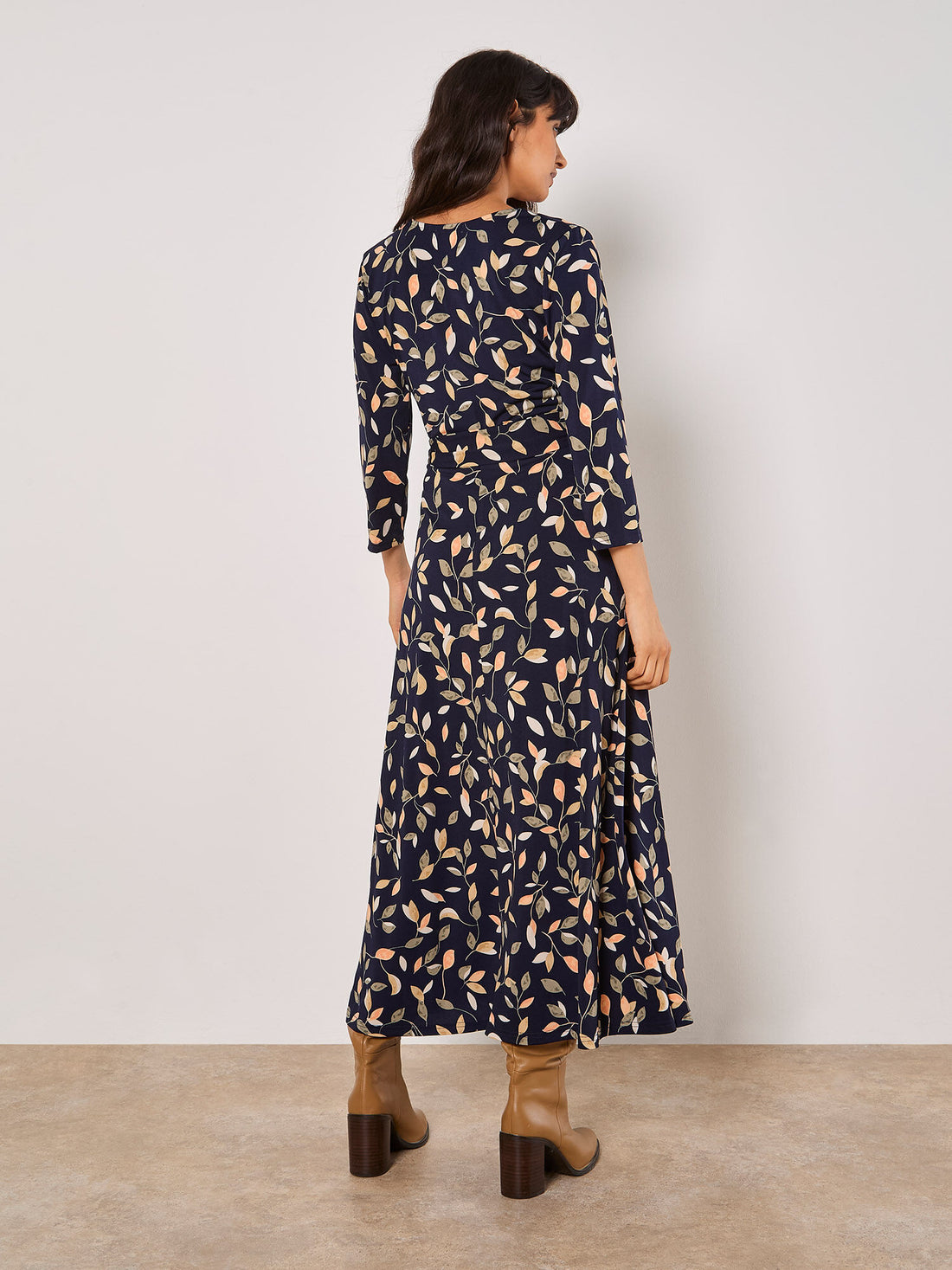 Apricot - Dress 930209 - Navy- Boutique Adam &amp; Eve marque canadienne, marque québécoise