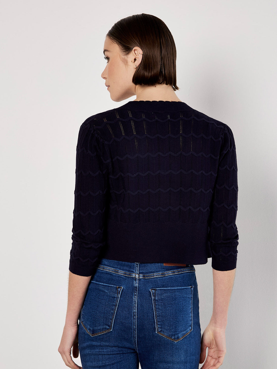 Apricot - Cardigan 937802 - Navy- Boutique Adam &amp; Eve marque canadienne, marque québécoise