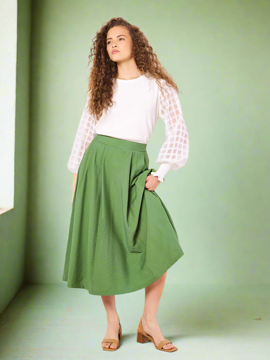 Apricot - Skirt 942059 - Green - Boutique Adam &amp; Eve marque canadienne, marque québécoise