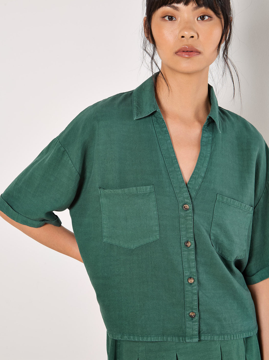 Apricot - Blouse 948303 - Green- Boutique Adam &amp; Eve marque canadienne, marque québécoise