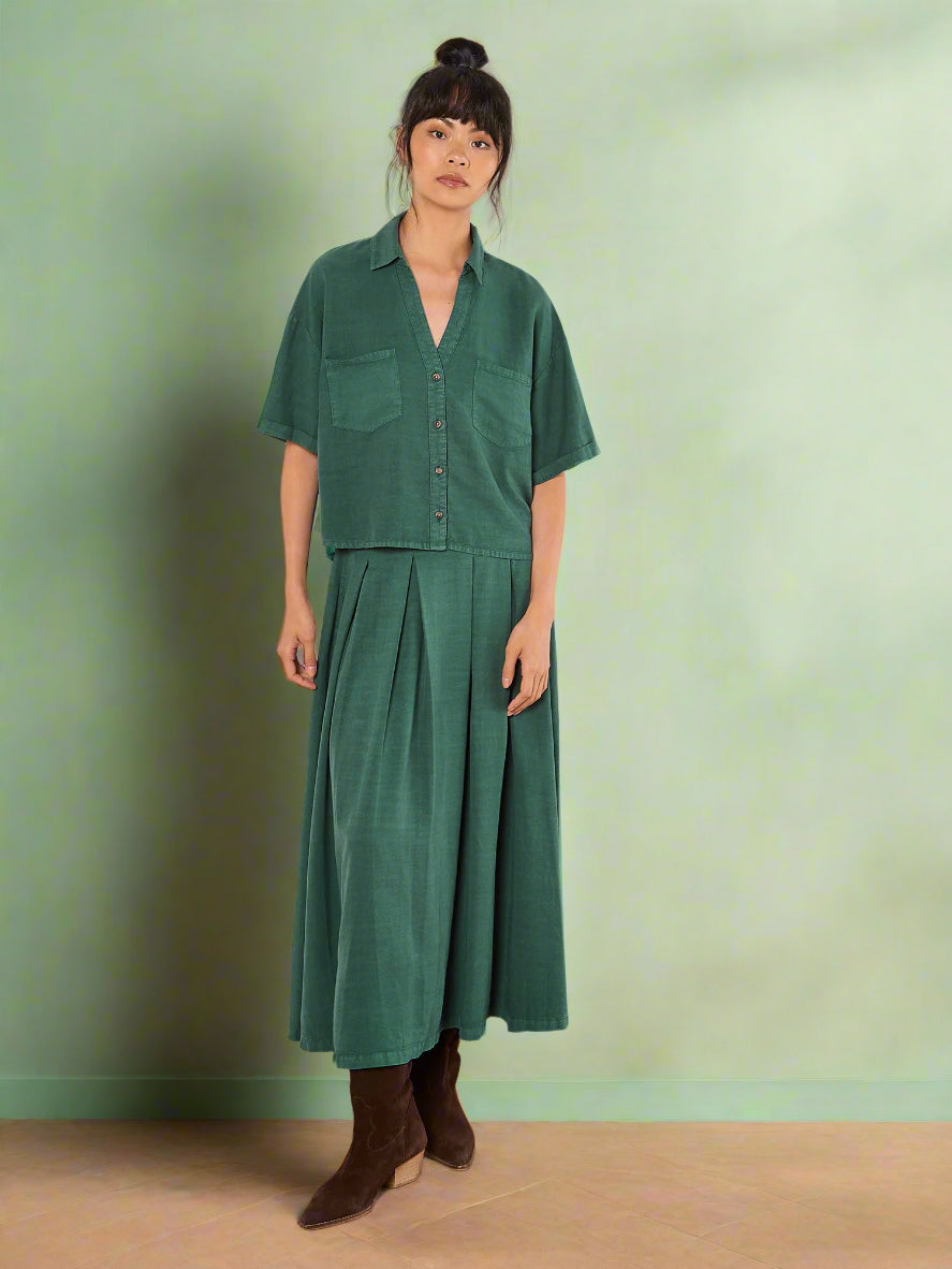 Apricot - Blouse 948303 - Green- Boutique Adam &amp; Eve marque canadienne, marque québécoise