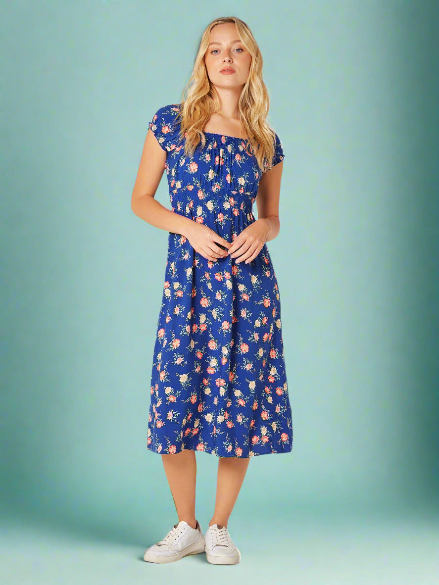 Apricot - Dress 861091 - Blue - Boutique Adam &amp; Eve marque canadienne, marque québécoise