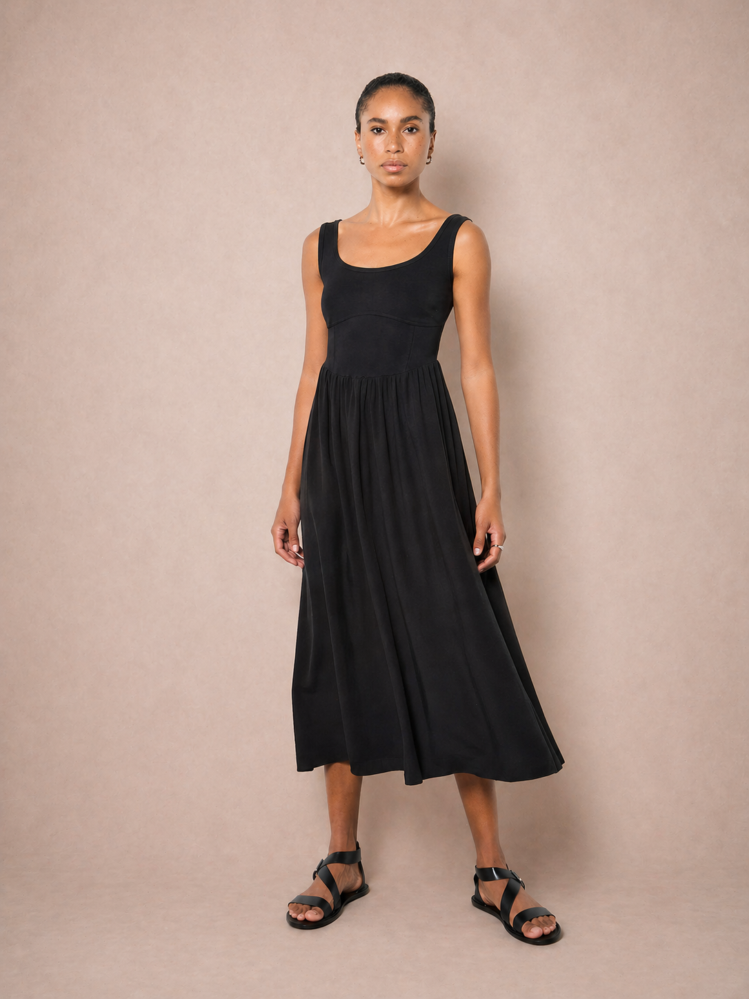 Apricot Dress X190850- Boutique Adam &amp; Eve marque canadienne, marque québécoise