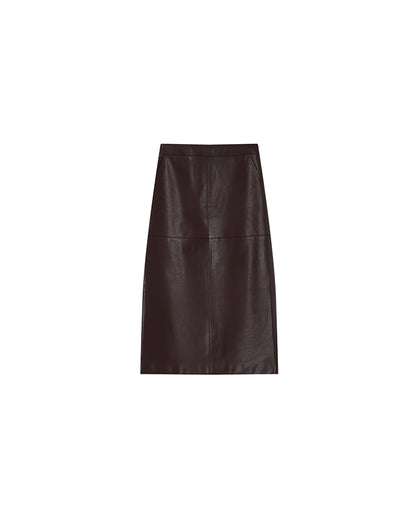 Grace &amp; Mila - Skirt sirene - Wine - Boutique Adam &amp; Eve marque canadienne, marque québécoise