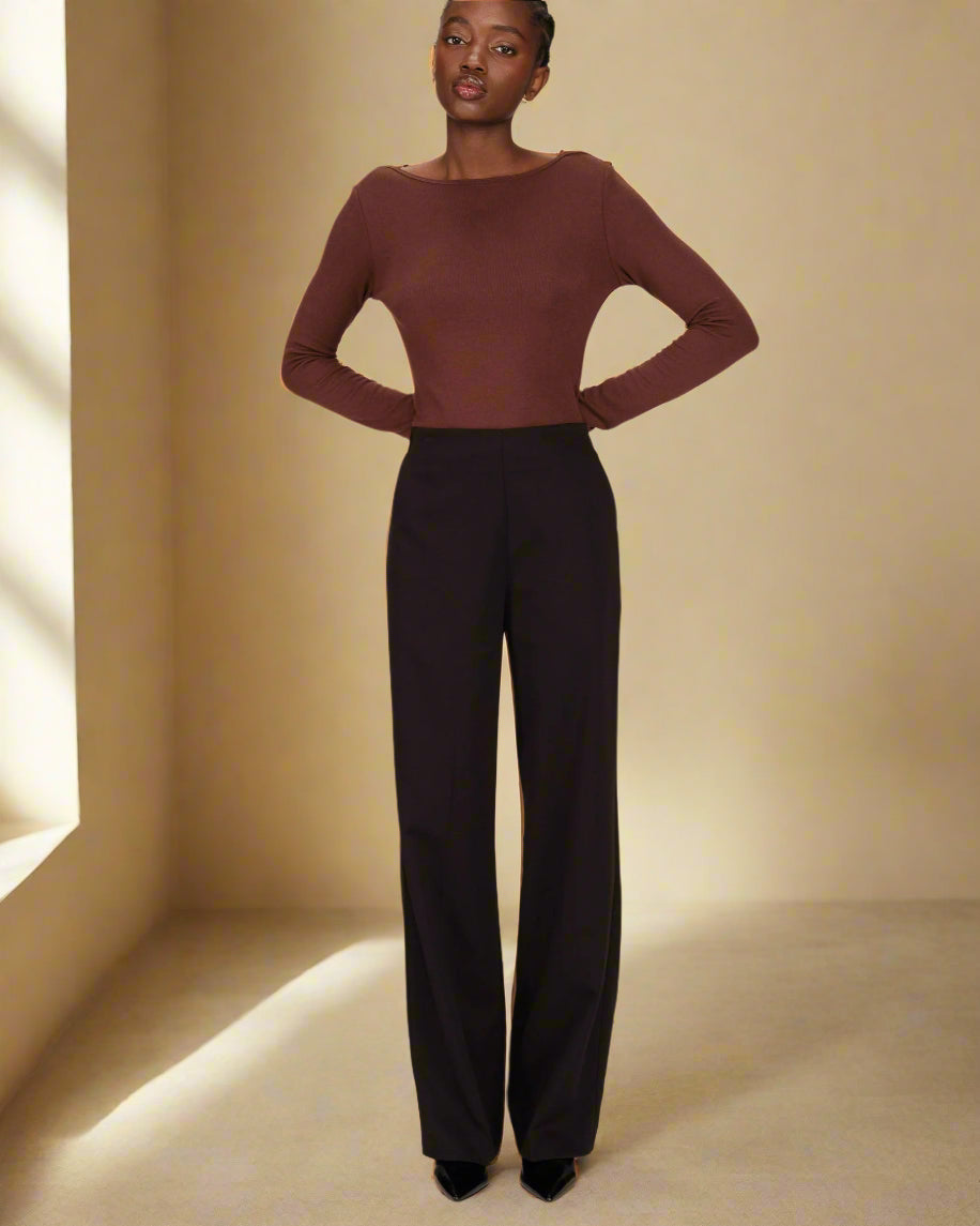 Grace &amp; Mila Pants STEWART - Black - Boutique Adam &amp; Eve marque canadienne, marque québécoise