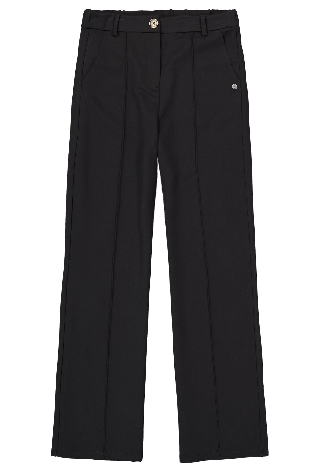 Garcia G30113 black pleated wide pants