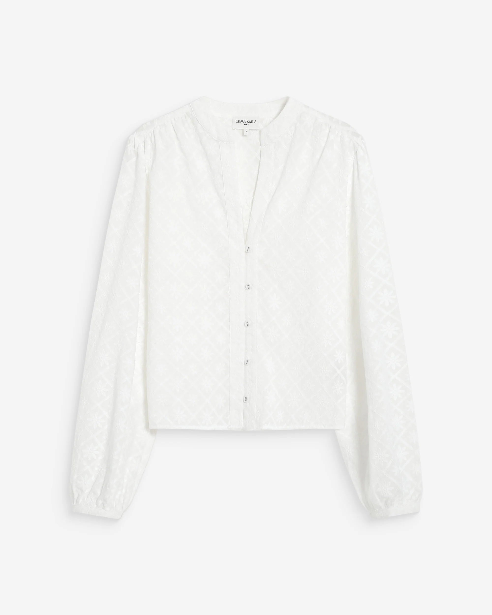 Grace &amp; Mila - Blouse VANDITA - Ivory - Boutique Adam &amp; Eve marque canadienne, marque québécoise