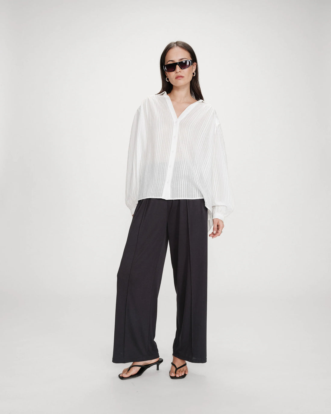 Grace &amp; Mila - Blouse VIBES - Ivory - Boutique Adam &amp; Eve marque canadienne, marque québécoise